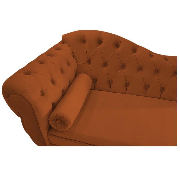 Imagem de Kit Diva Recamier Diana 120cm Lado Direito e 2 Poltronas Classic Suede - ADJ Decor