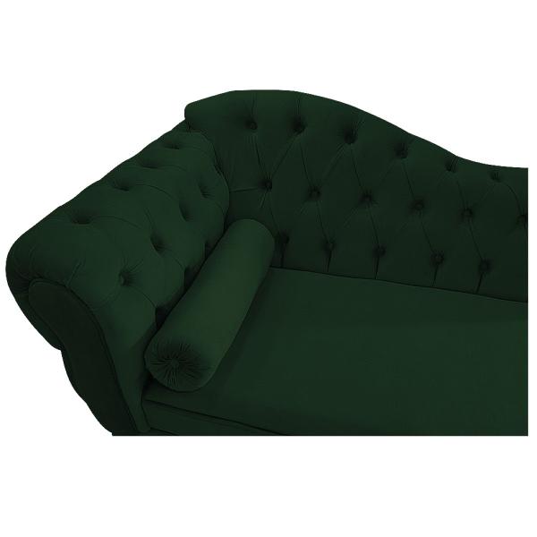 Imagem de Kit Diva Recamier Diana 120cm Lado Direito e 2 Poltronas Classic Suede - Amarena Móveis