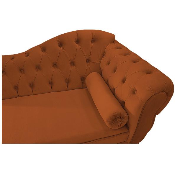 Imagem de Kit Diva Recamier Diana 120cm Lado Esquerdo e 1 Poltrona Classic Suede - ADJ Decor