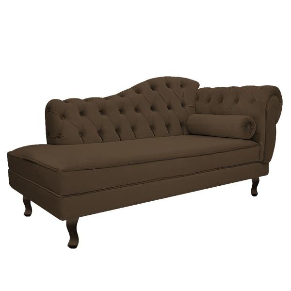 Imagem de Kit Diva Recamier Diana 120cm Lado Esquerdo e 2 Poltronas Classic Suede - ADJ Decor