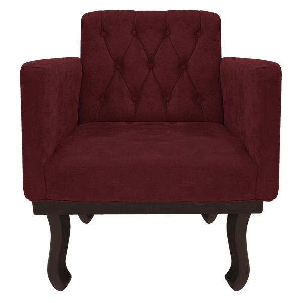 Imagem de Kit Diva Recamier Diana 130cm Lado Direito e 02 Poltronas Classic Suede - ADJ Decor