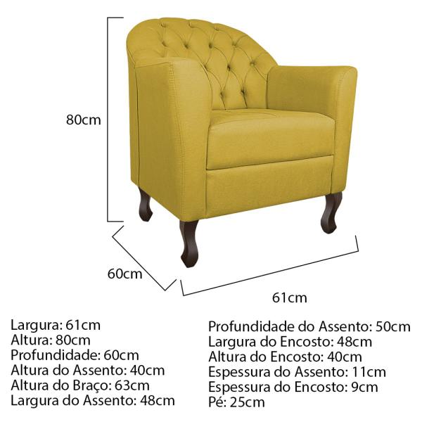 Imagem de Kit Diva Recamier Diana 140cm Lado Direito e 02 Poltronas Julia Suede - Amarena Móveis