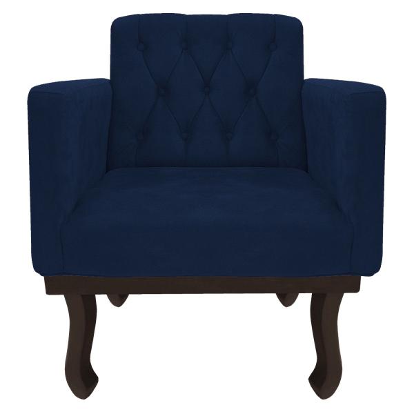 Imagem de Kit Diva Recamier Diana 185cm Lado Esquerdo e 02 Poltronas Classic Suede - ADJ Decor