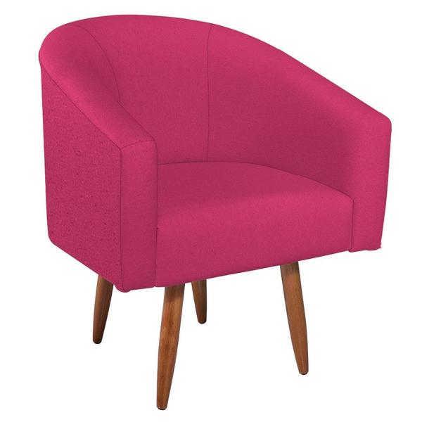 Imagem de Kit Diva Recamier Heitor 160cm Lado Esquerdo e 02 Poltronas Luiza Suede Pink - Amarena Móveis