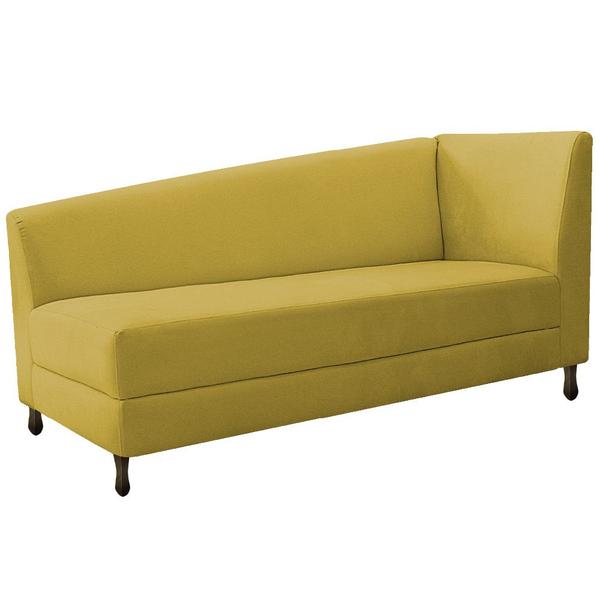 Imagem de Kit Divã Recamier Heitor 185cm Lado Esquerdo e 02 Poltronas Luiza Suede - ADJ Decor