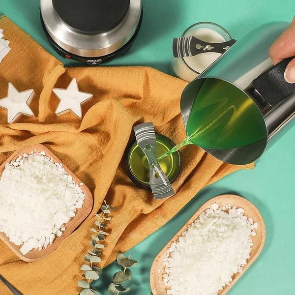 Kit DIY de Fabricação de Velas de Cera de Soja com Ferramentas e Suprimentos Imagem de Kit DIY de Fabricação de Velas de Cera de Soja com Ferramentas e Suprimentos