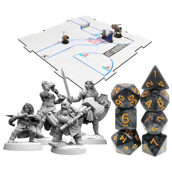 Imagem de Kit do Mestre para RPG com Grid, Dados & Miniaturas - SILVER