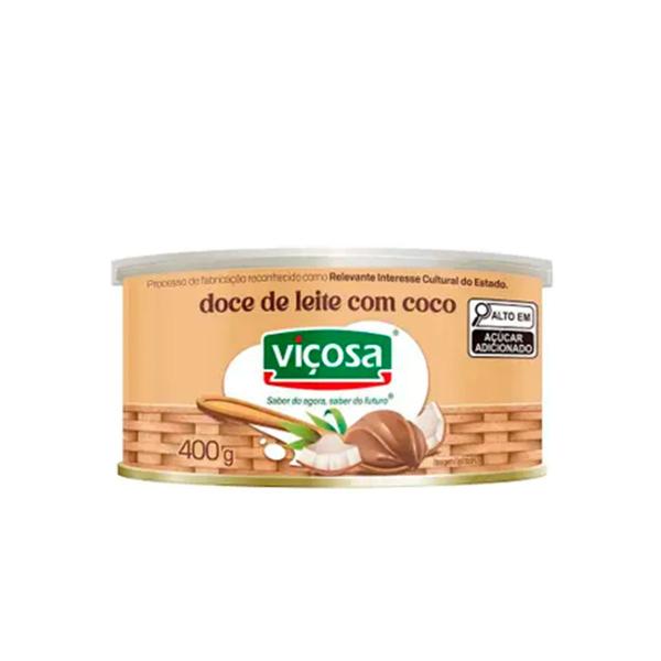 Kit Doce de Leite Viçosa Tradicional e Doce de Leite Viçosa com Coco 400g Imagem de Kit Doce de Leite Viçosa Tradicional e Doce de Leite Viçosa com Coco 400g