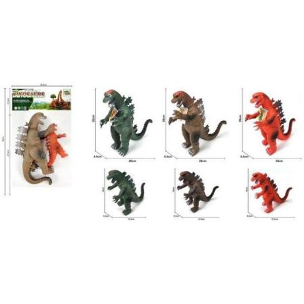 Imagem de KIT DOIS Godzilla Dinossauro Monstro Articulado Modelo Brinquedo