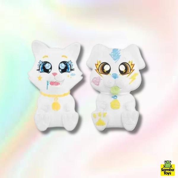 Imagem de Kit Dois Personagens Joy Dupla pra Pintura Cachorro e Gato Samba Toys