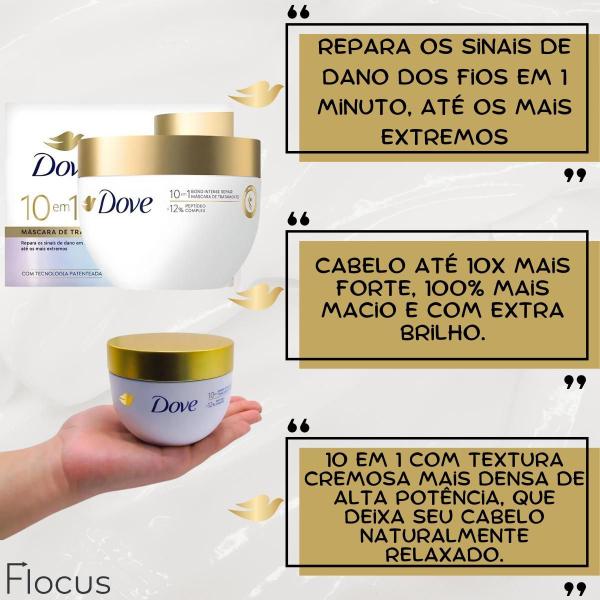 Imagem de Kit Dove Bond Intense Repair Tratamento Milagroso Óleo Sérum