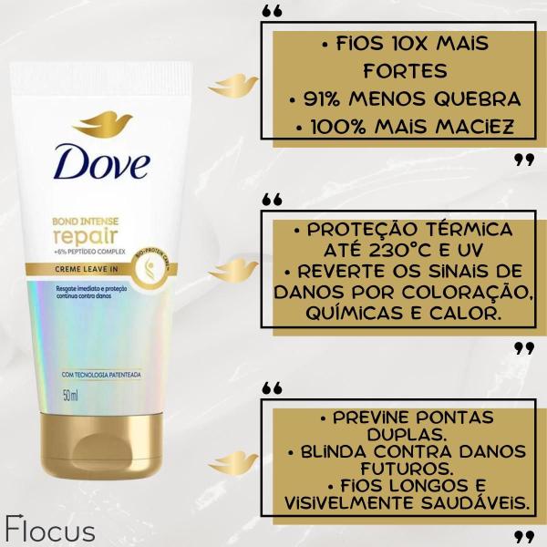 Imagem de Kit Dove Bond Intense Repair Tratamento Milagroso Óleo Sérum