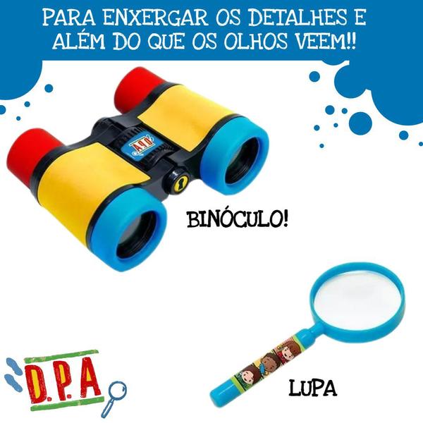 Kit DPA Acessórios Detetive Do Prédio Azul Com Luz E Adesivo - ROSITA Imagem de Kit DPA Acessórios Detetive Do Prédio Azul Com Luz E Adesivo