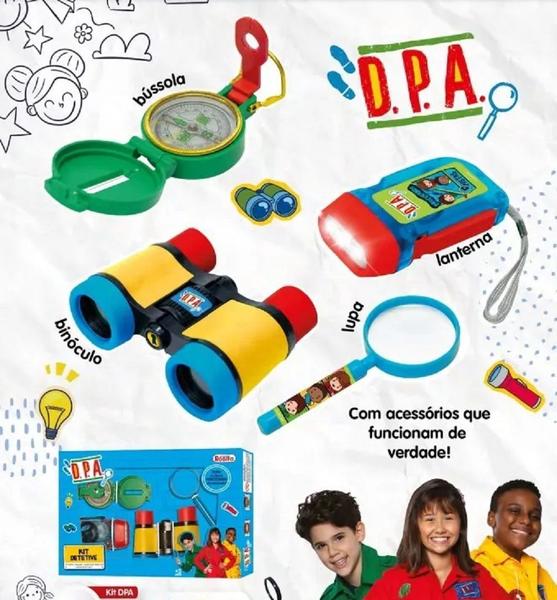 Kit DPA Acessórios Detetive Do Prédio Azul Com Luz E Adesivo - ROSITA Imagem de Kit DPA Acessórios Detetive Do Prédio Azul Com Luz E Adesivo