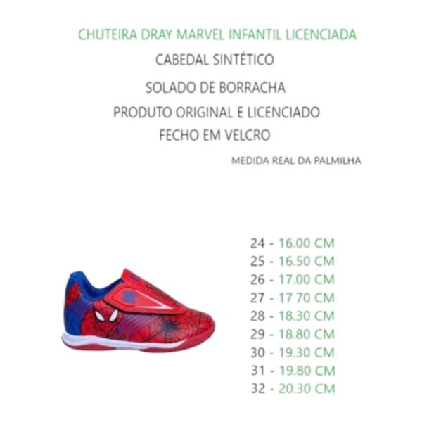 Imagem de Kit dray chuteira+bola marvel capitão américa infantil