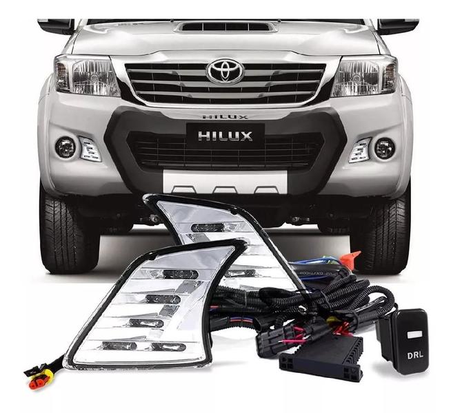 Imagem de Kit Drl Daylight Hilux 2012 2013 2014 Luz Diurna