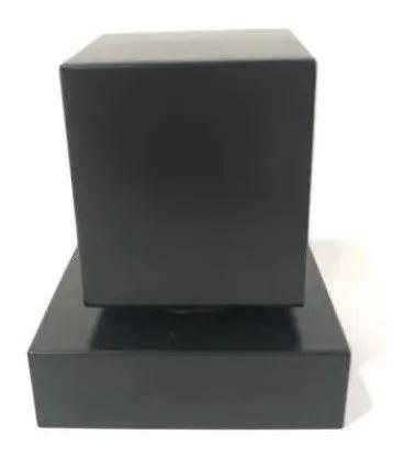 Imagem de Kit Ducha Quadrada 20x20cm Inox Preto E 2 Acabamento Preto