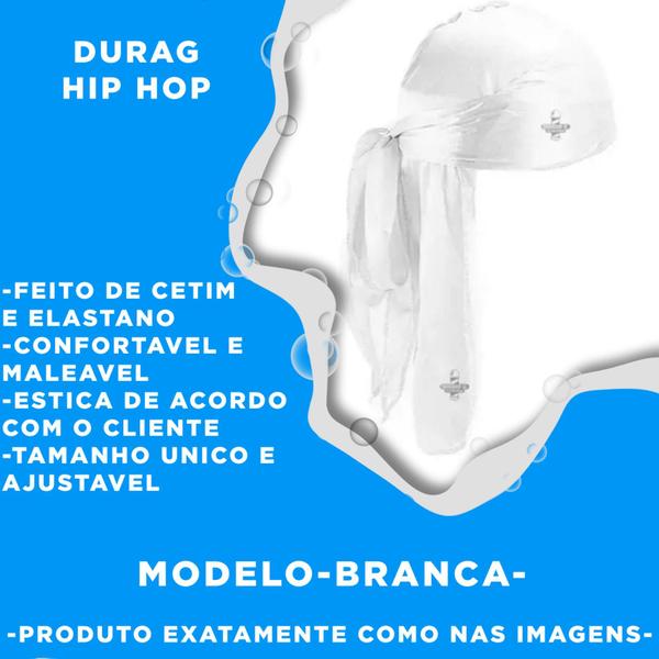 Imagem de Kit Durag Dureg Escova Dupla + Touca De Compressão Waves Cap