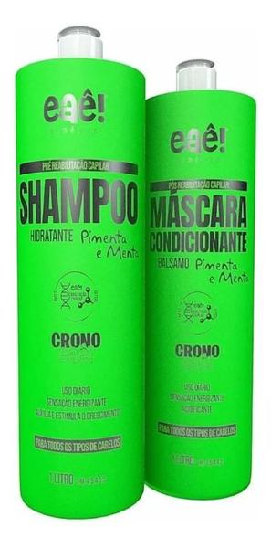 Imagem de Kit Eaê! Cosméticos Shampoo + Máscara Condicionante Pimenta E Menta 2x1L