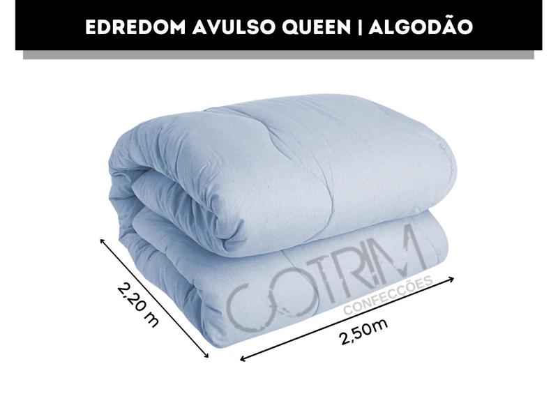 Imagem de Kit Edredom Queen Algodão Avulso Percal 200 Fios Cobertor