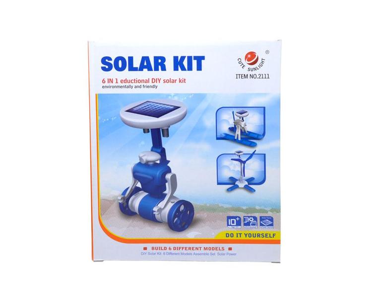 Imagem de Kit Educacional Robô Solar 6 em 1 - No. 2111 - Fácil de Montar - WRT003668