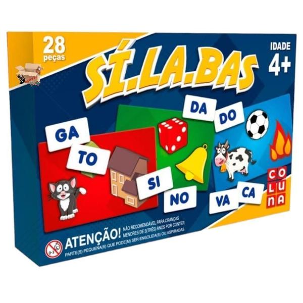 Imagem de Kit Educativo 4 Jogos Vogais + Sílabas + Soletrar + Alfabeto