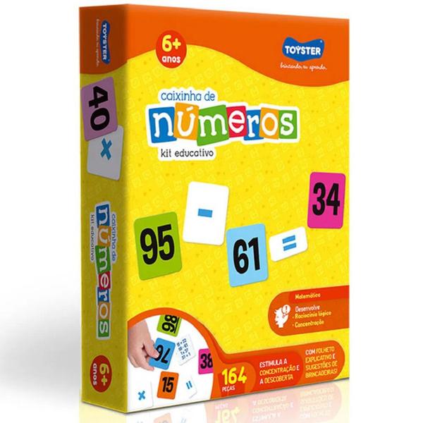 Imagem de Kit Educativo Caixinha De Numeros 164 Peças 2488 - Toyster