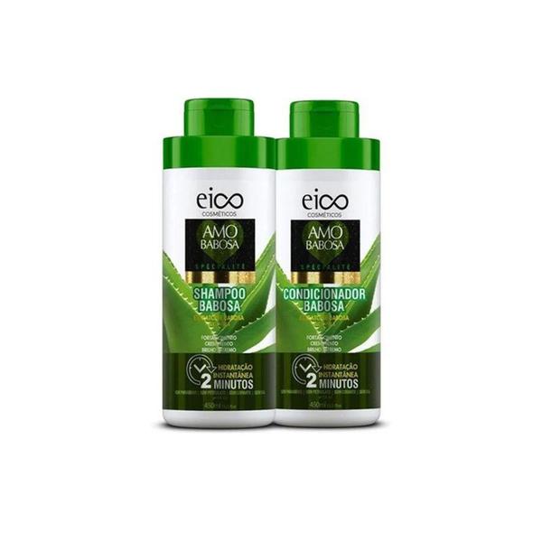 Imagem de Kit Eico Shampoo 450Ml + Cond 450Ml Babosa