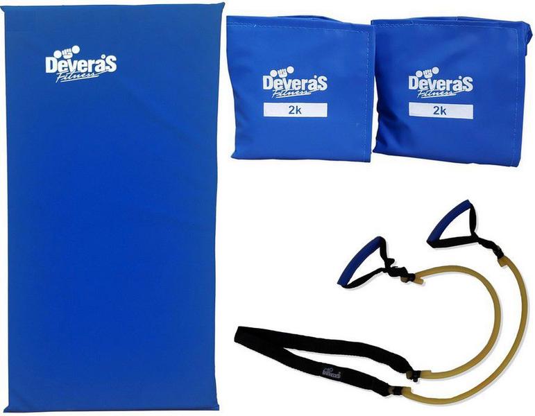 kit elastico exercicio treino em casa elástico extensor + tornozeleira peso 2 kg caneleira de peso + colchonete para academia - Deveras Imagem de kit elastico exercicio treino em casa elástico extensor + tornozeleira peso 2 kg caneleira de peso + colchonete para academia