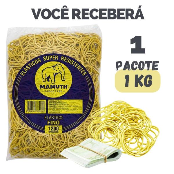 Imagem de Kit Elástico Para Dinheiro Embalagem Escritório Amarelo Bege - Escolha Seu Kit