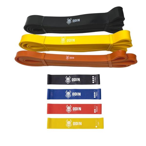 Imagem de Kit Elástico Para Treino Extensor Super Mini Band Odin Fit