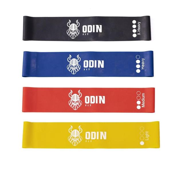 Kit Elástico Para Treino Extensor Super Mini Band Odin Fit Imagem de Kit Elástico Para Treino Extensor Super Mini Band Odin Fit