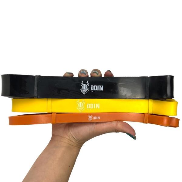 Kit Elástico Para Treino Extensor Super Mini Band Odin Fit Imagem de Kit Elástico Para Treino Extensor Super Mini Band Odin Fit