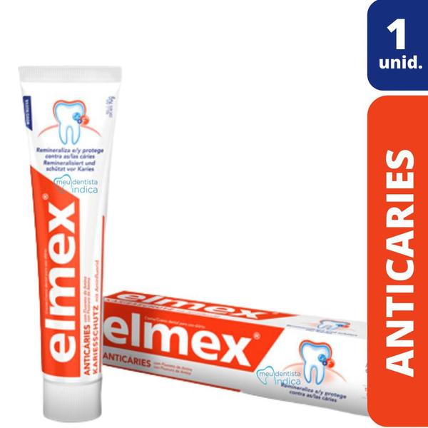 Imagem de Kit Elmex Anticarie  Enxaguatório + Creme dental + Escova Ultrasoft