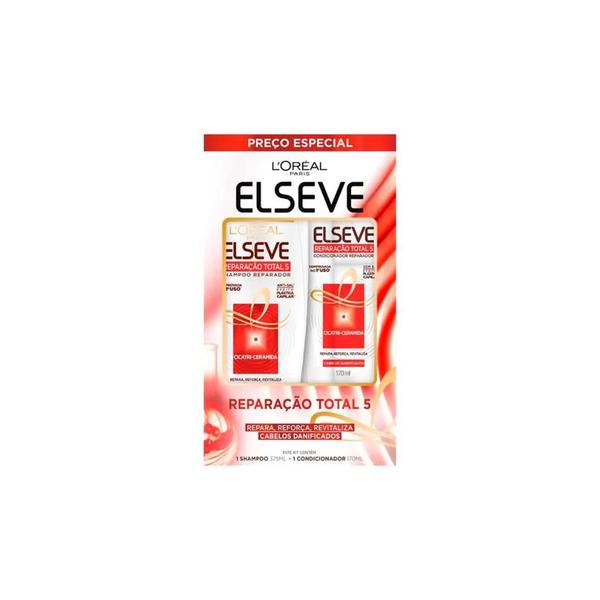 Imagem de Kit Elseve 1 Sampoo 375ml 1 Cond 170ml Reparaçao Total 5