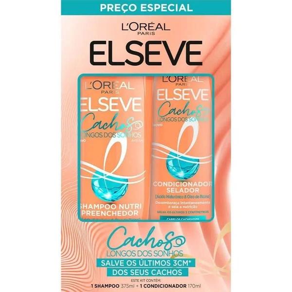 Imagem de Kit Elseve Cachos Dos Sonhos Shampoo, 375Ml + Condicionador, 170Ml