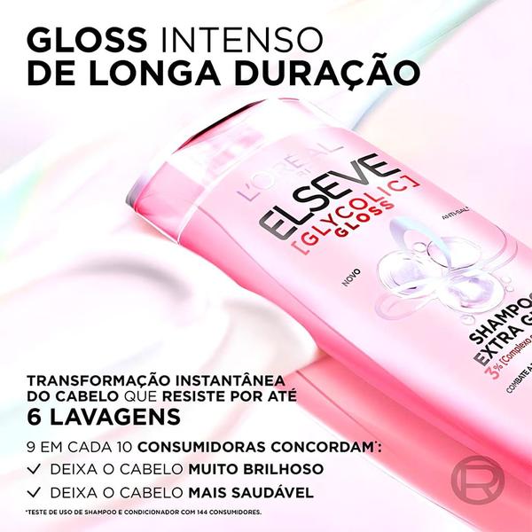 Imagem de Kit Elseve Glycolic Gloss Shampoo 200ml + Condicionador 200ml