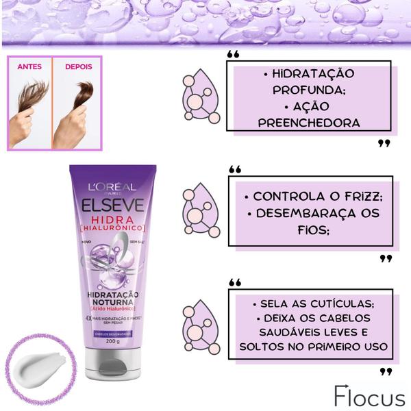 Imagem de Kit Elseve Hidra Hialurônico Creme Loreal Paris Pentear Nutr