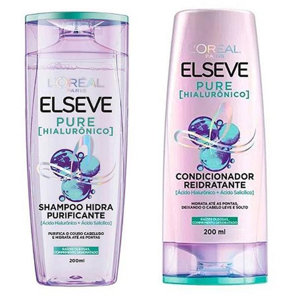 Imagem de Kit elseve shampoo+condicionador purê hialuronico 200 ml