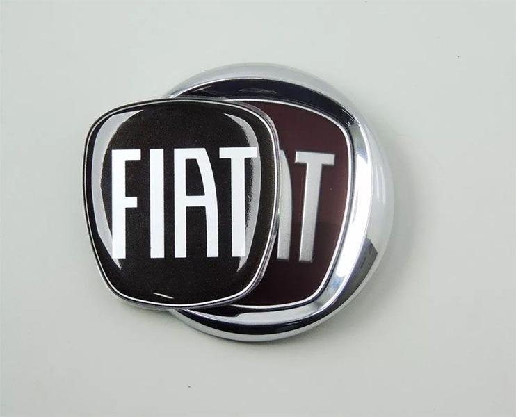 Imagem de Kit Emblema Adesivo Tras Diant Fiat Strada Black Resinado