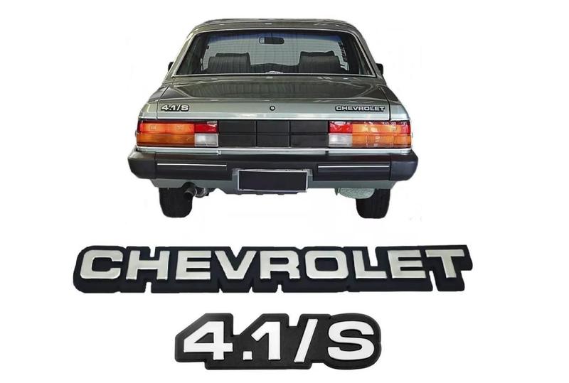 Imagem de Kit emblema chevrolet 4.1/s p/ opala e caravan 85/90