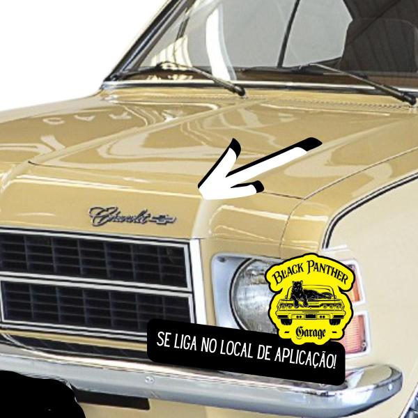 Imagem de Kit Emblema Manuscrito Chevrolet Gravata Opala Caravan 75/79