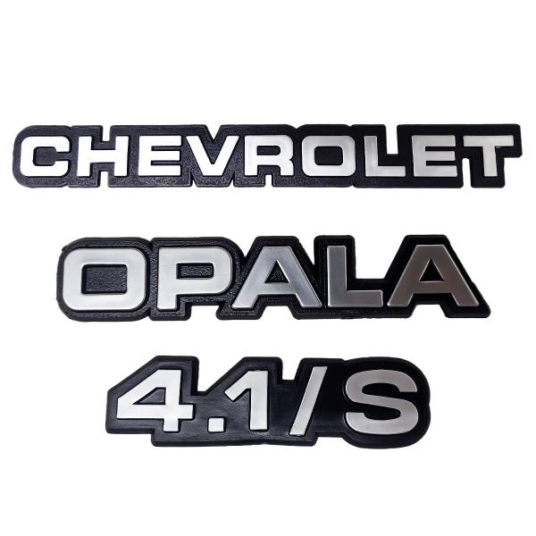 Imagem de Kit Emblema Opala Chevrolet 4.1s 