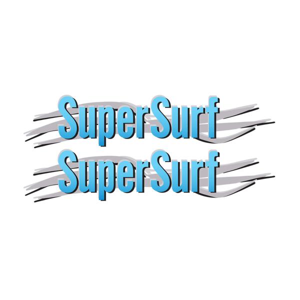 Imagem de Kit Emblemas Super Surf Azul/Cinza 2003/2008 Modelo Original