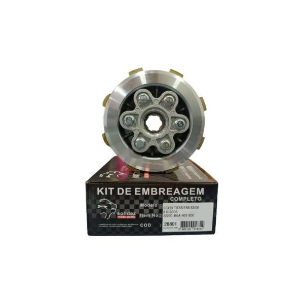 Imagem de Kit Embreagem Completa Cg Titan 125cc 1995 Até 2008 6 Molas