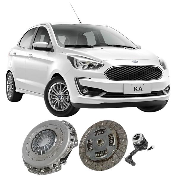 Imagem de Kit Embreagem Ford Ka 1.0 3 Cilindros Sachs Completo Novo 17 Estrias Com Atuador