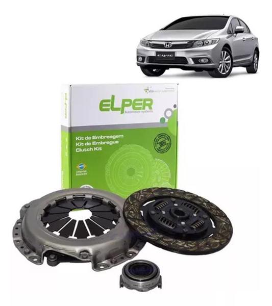 Imagem de Kit embreagem honda civic lxs 2.0 16v 2007 a 2016 elper 80422