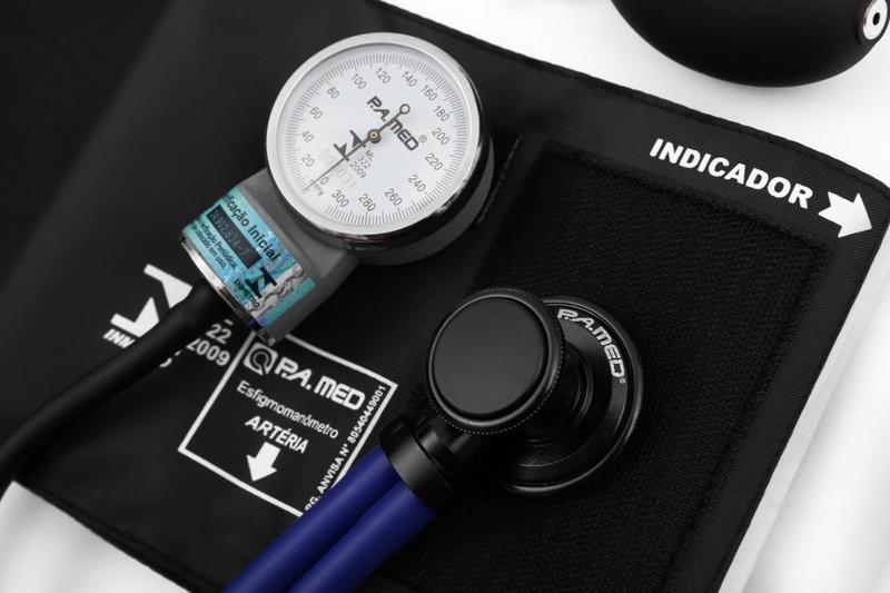 Imagem de Kit Enfermagem Acadêmico Azul Black Pamed Completo Garantia