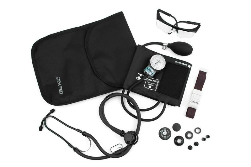 Imagem de Kit Enfermagem Acadêmico Black Total Pamed Completo Garantia