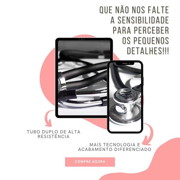 Imagem de Kit Enfermagem Aparelho de Pressão Estetoscópio Aneroide Medidor Glicemia Completo Transparente Estampado Incoterm